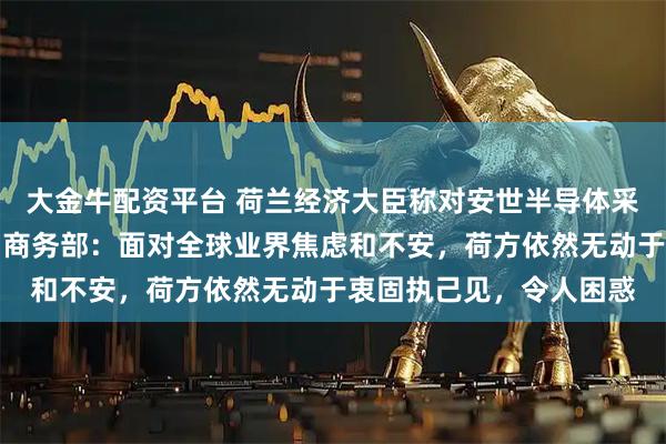 大金牛配资平台 荷兰经济大臣称对安世半导体采取强硬措施确有必要，商务部：面对全球业界焦虑和不安，荷方依然无动于衷固执己见，令人困惑